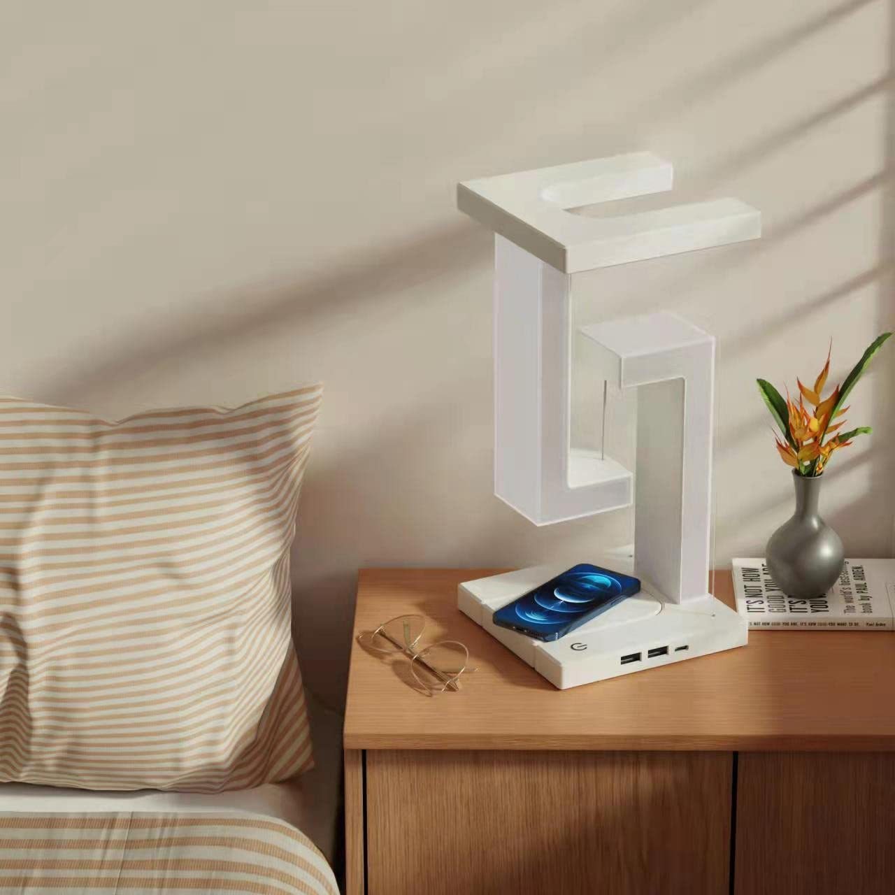 Levitating Wireless Charging Desk Lamp